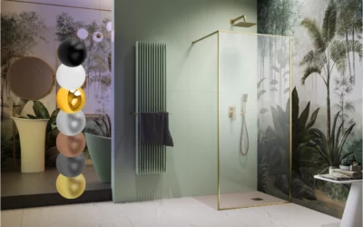 Trendteremtő színes walk-in zuhanyfalak