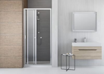 EVO DW króm színes zuhanykabin