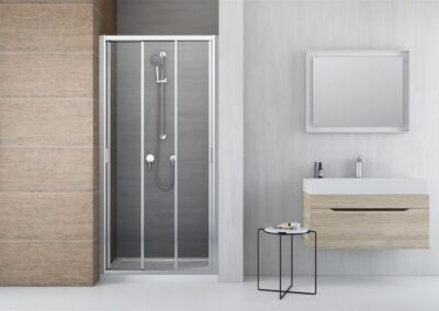 EVO DW króm színes zuhanykabin