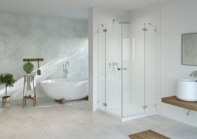 Essenza Pro KDD króm színes zuhanykabin