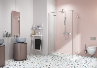 Essenza Pro KDJ króm színes zuhanykabin