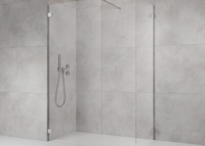 Essenza Pro Walk-in III króm színes zuhanykabin