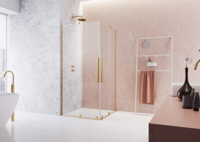 Furo Gold KDD arany színes zuhanykabin