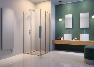 Furo KDD króm színes zuhanykabin