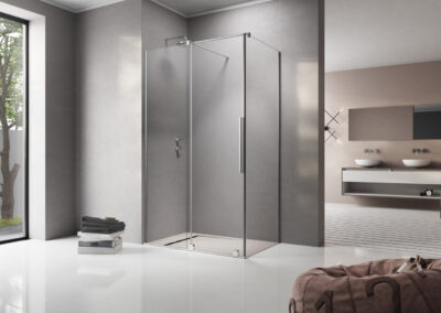 Furo KDJ króm színes zuhanykabin