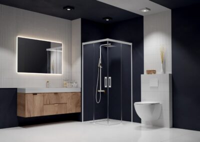 Idea White KDD fehér színes zuhanykabin