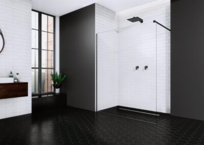 Modo New Black II fekete színes zuhanykabin