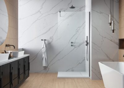 Modo New Brushed GunMetal II szálcsiszolt fegyvermetál színes zuhanykabin