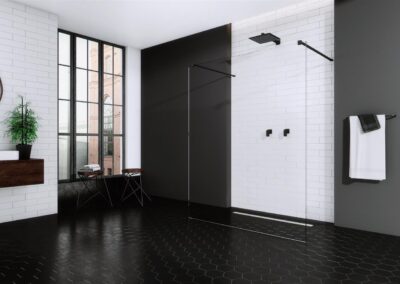 Modo X Black I fekete színes zuhanykabin