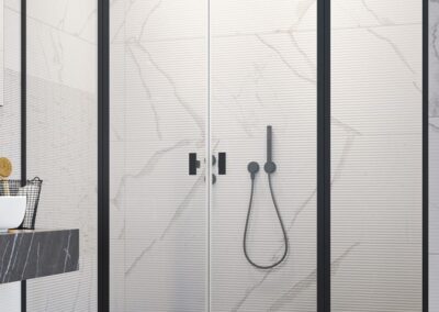 Nes Black DWD II fekete színes zuhanykabin