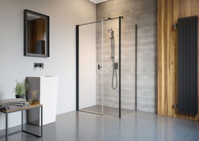 NES Black KDS I fekete színes zuhanykabin