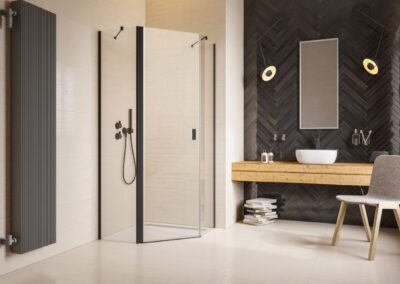 Nes Black PTJ fekete színes zuhanykabin