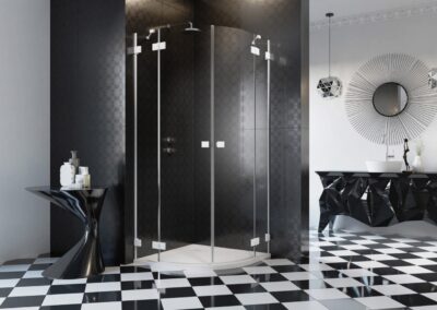 Essenza Pro PDD White fehér színes zuhanykabin