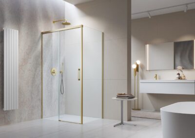 Idea KDJ Brushed Gold szálcsiszolt arany színes zuhanykabin