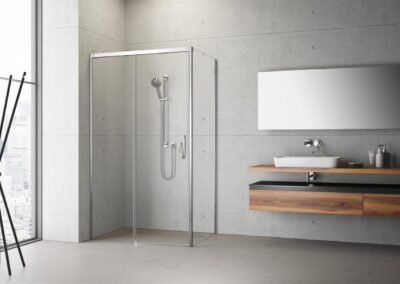 Idea KDJ króm színes zuhanykabin