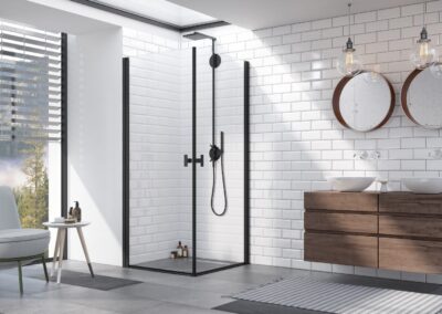 Nes KDD I Black fekete színes zuhanykabin